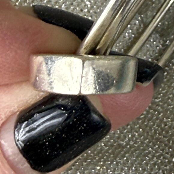 TIFFANY & CO "Please Return To Tiffany" Triple Band Bangle 925 Bracelet - Picture 4 of 8